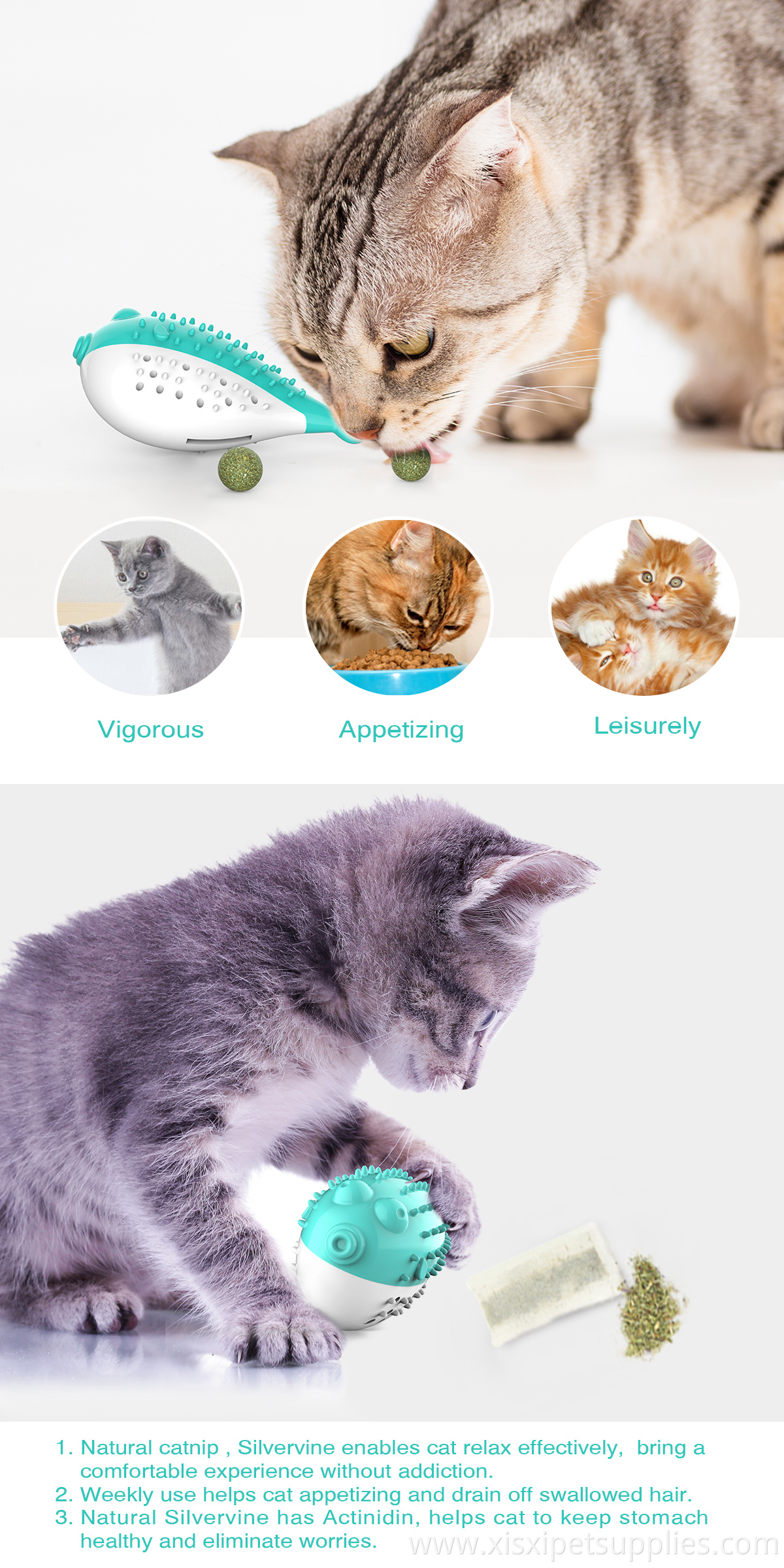 Pet Suppliers Customized Luxury Eco Pet Cat Toothbrush Toy
